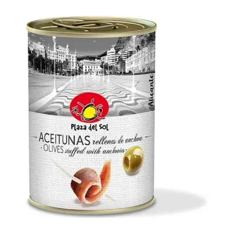 Plaza del Sol Оливки с анчоусами 280 г