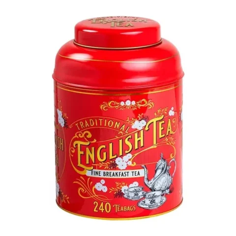 English Tea Чёрный чай в красной винтажной в упаковке 240 пакетиков