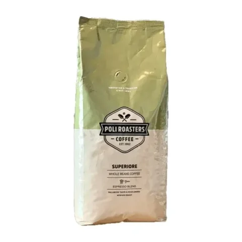 Caffe Poli Кофе обжаренный в зернах Superior Arabica 85%, Robusta 15% 1 кг