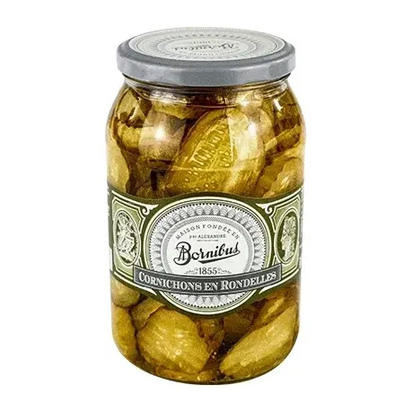 Bornibus Нарезанные маринованные огурцы 900 г