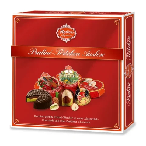 Reber Mozart Подарочный набор конфет в шоколаде ассорти 12 шт в коробке 340 г