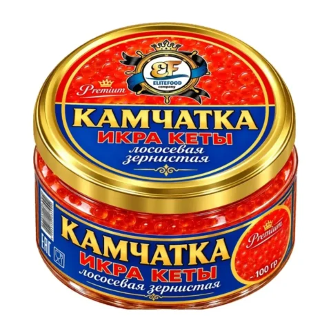 Kamchatka Икра кеты в стеклянной банке